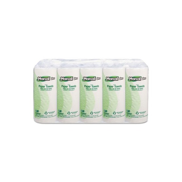 Soundview Paper Marcal, 100% Premium Recycled Perforated Towels, 11 X 9, White, 15PK 610 - main